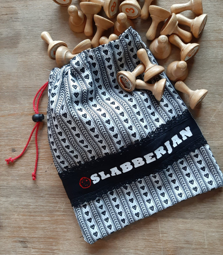 Zeeland apron fabric bag for Slabberjan (black band)