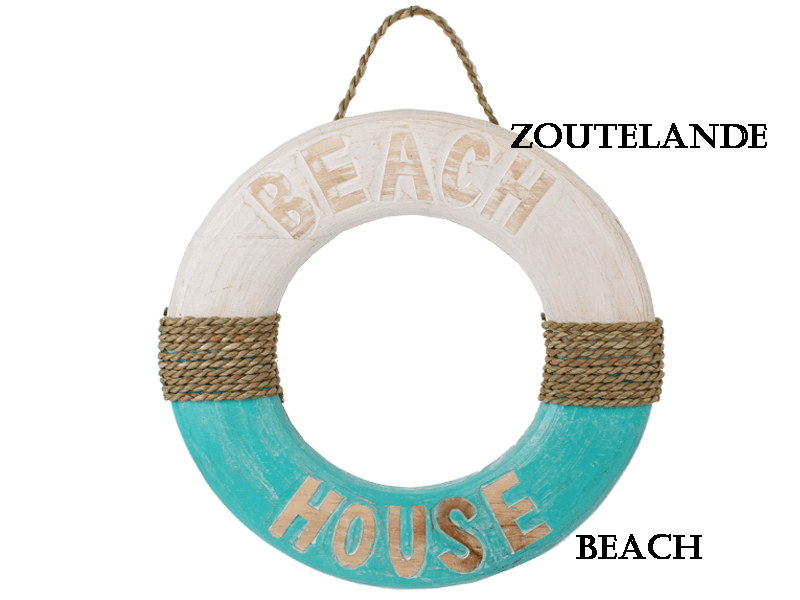 Buoy Zoutelande Beach white/turquoise