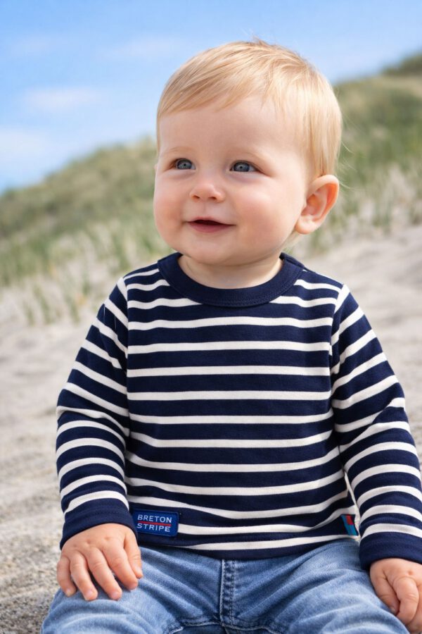 Breton stripe Newborn classic t-shirt