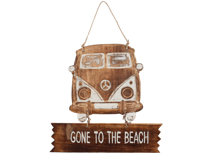 Doorknob Hanger - sign - Gone to the beach