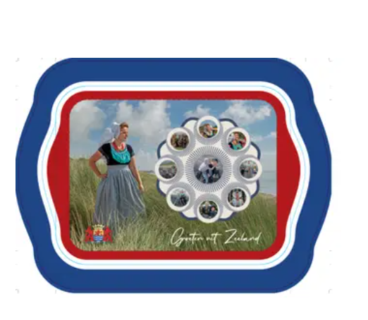 Tray Farmer Walcheren Zeeland traditional costume &amp; Zeeland button