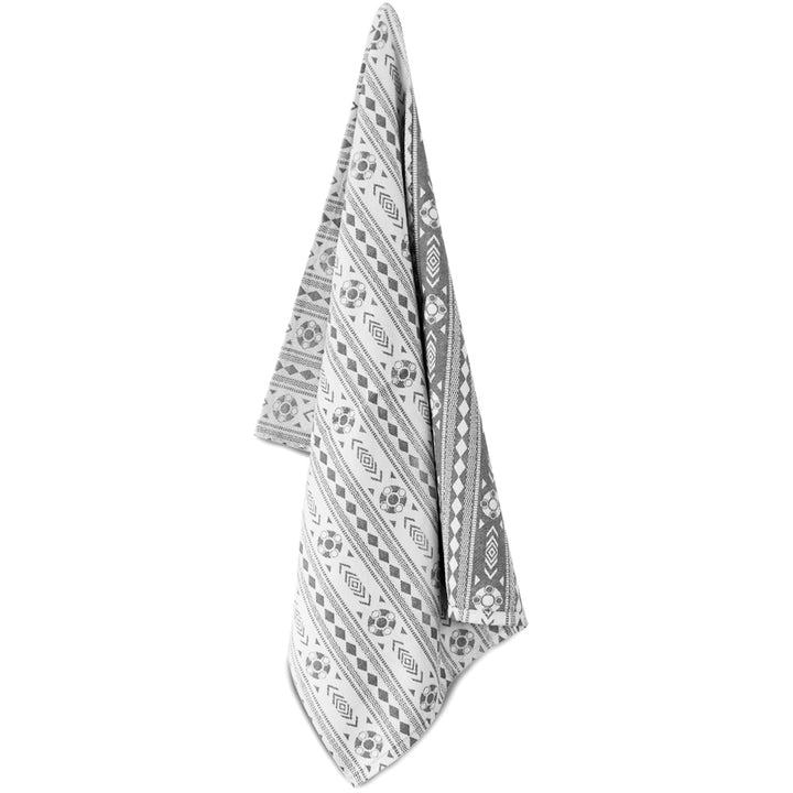 Tea towel Zeeland apron fabric black/white
