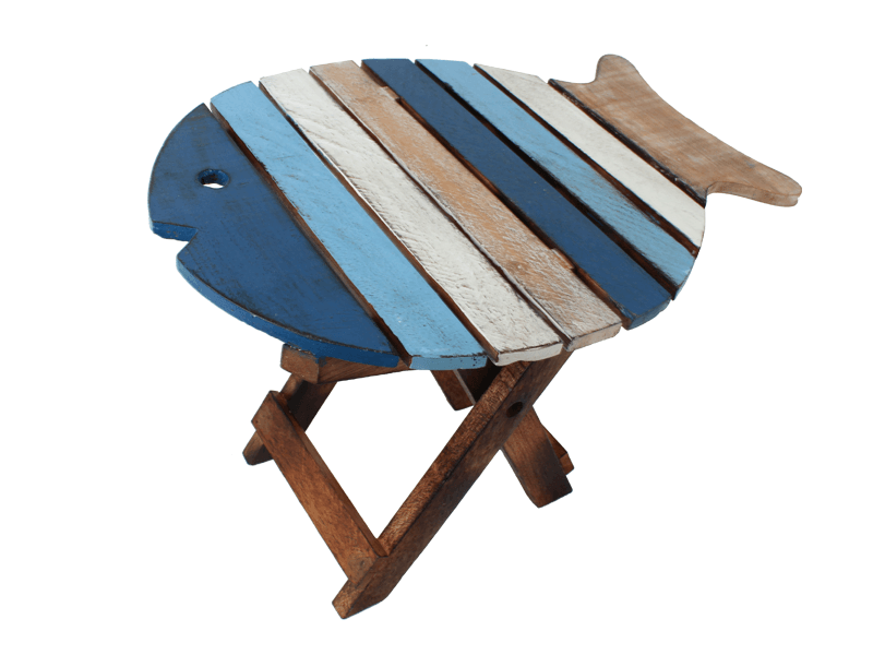 Handmade fish-shaped stool - foldable