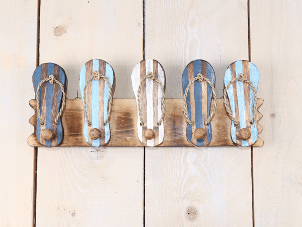 Coat rack slippers with hanging hooks