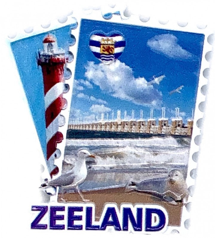 Magnet Zeeland stamp