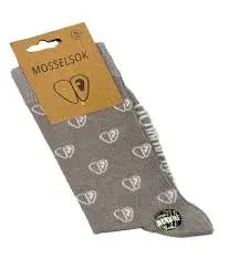 Mussel socks beige-grey 36-40