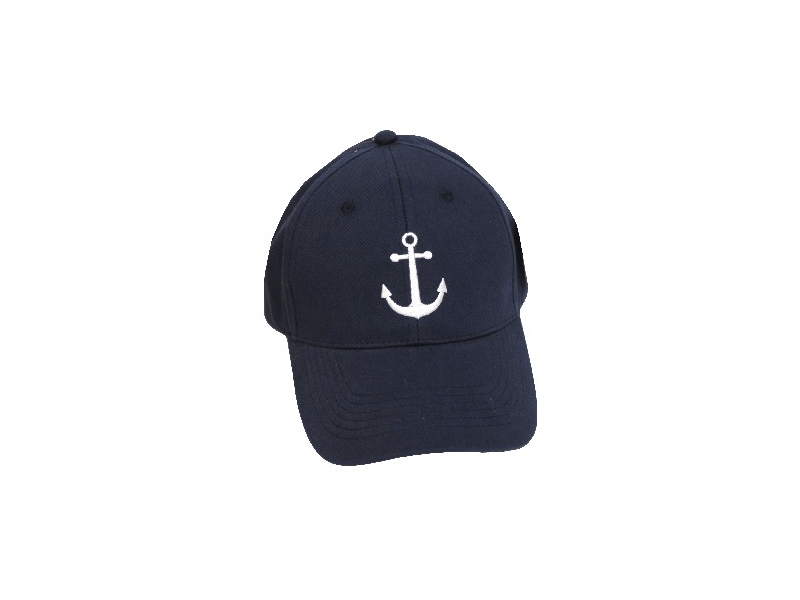 Navy blue cap with white anchor