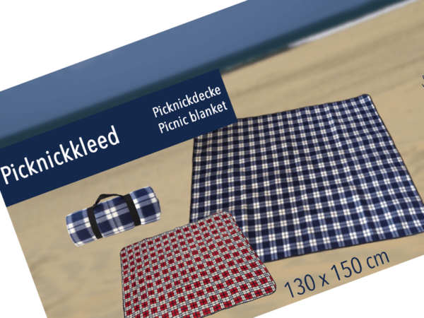 Picnic blanket checkered 130×150 cm