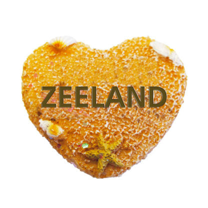 Keychain polystone heart Zeeland