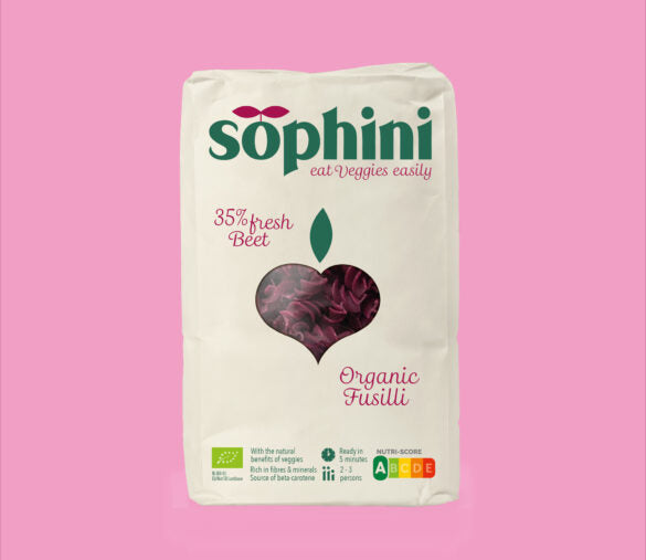 Zeeland vegetable pasta Sophini – Beetroot Fusili 250 grams