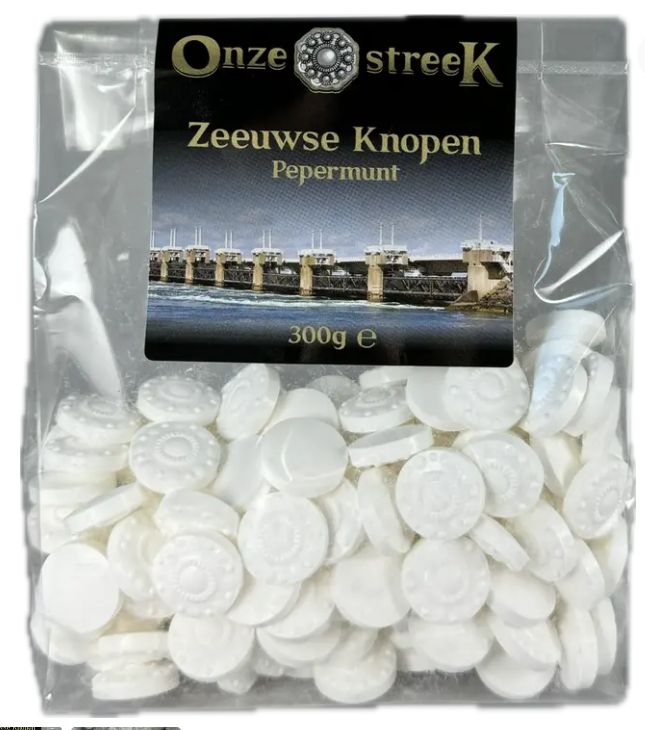 Zeeland buttons peppermint 300 grams