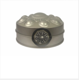 Storage tin Zeeland button licorice 100 gram silver