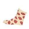 Damessokken wit rood zeeuwse knop