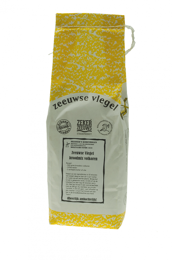 Zeeuwse vlegel broodbakmix volkoren