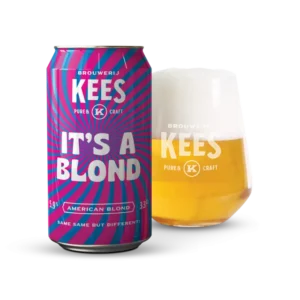 It's a blond 33cl blik (6%)
