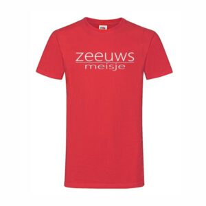 T-shirt Zeeuws meisje rood