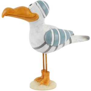 Meeuw funny lichtblauw groot 20 cm