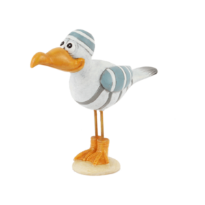 Meeuw funny lichtblauw klein 14 cm