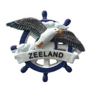 Magneet Zeeland meeuw stuurwiel